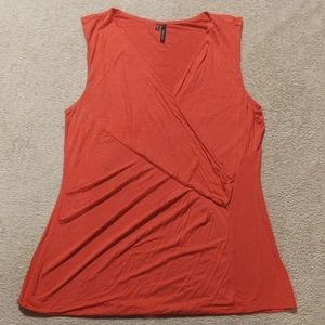 Maurices XL coral/orange faux wrap tank top